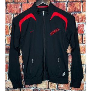 Georgia Bulldogs UGA Dawgs Nike Storm Fit Women’s Small Black Windbreaker Jacket
